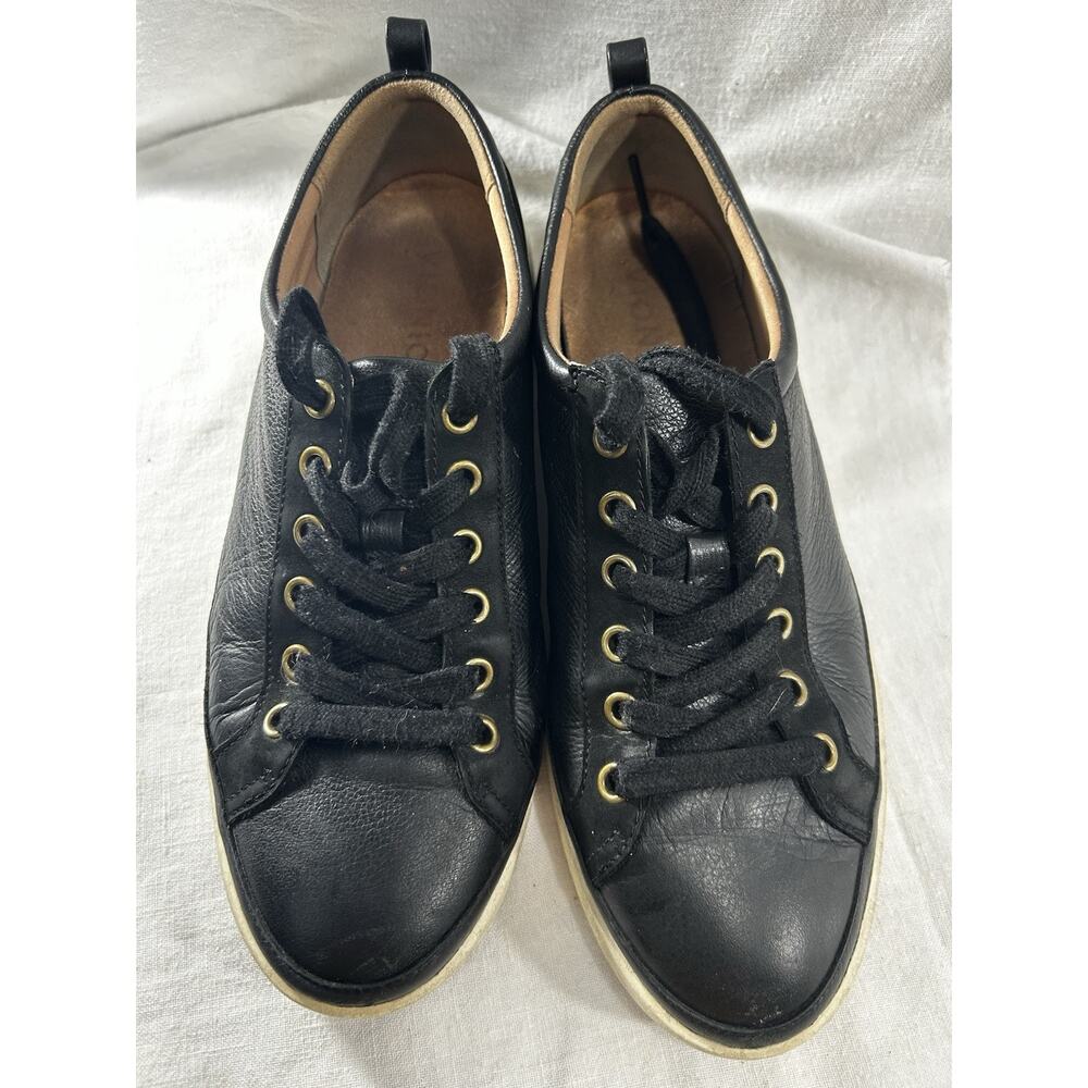 Women’s Bionic Sneakers Black Leather Sz 9